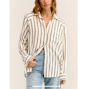 Z Supply Perfect Linen Striped Top